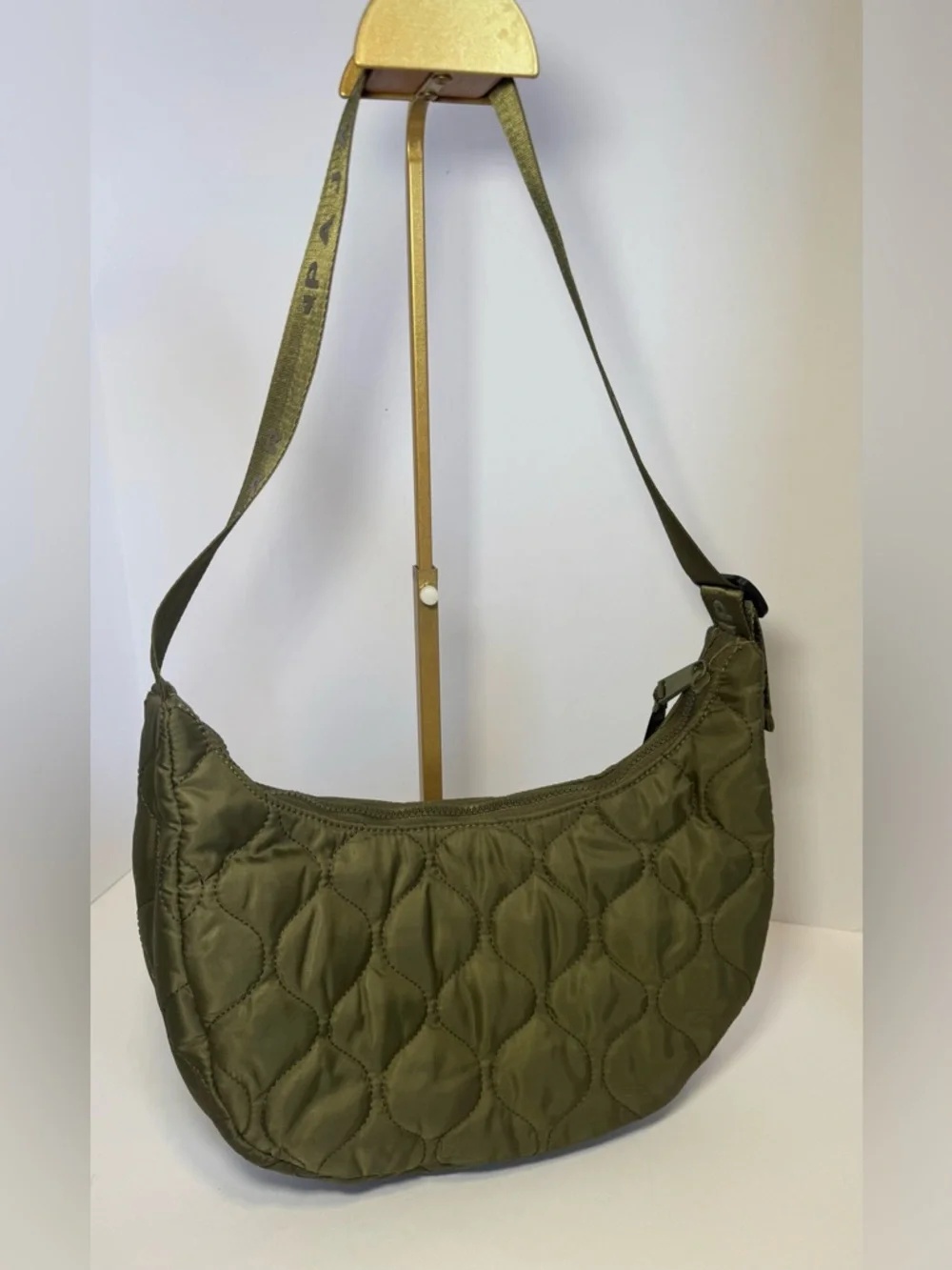 Pajar Asym Quilted Crossbody Forrest green/ orange - Picture 6 of 11